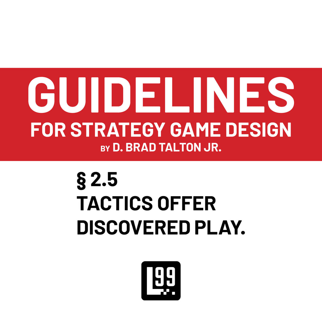 § 2.5 - Tactics offer discovered play.